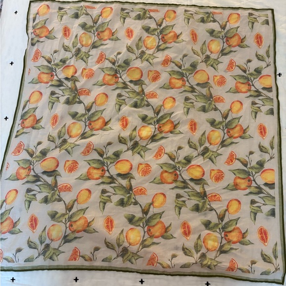 Anthropologie Lemon Head Scarf - Picture 3 of 4